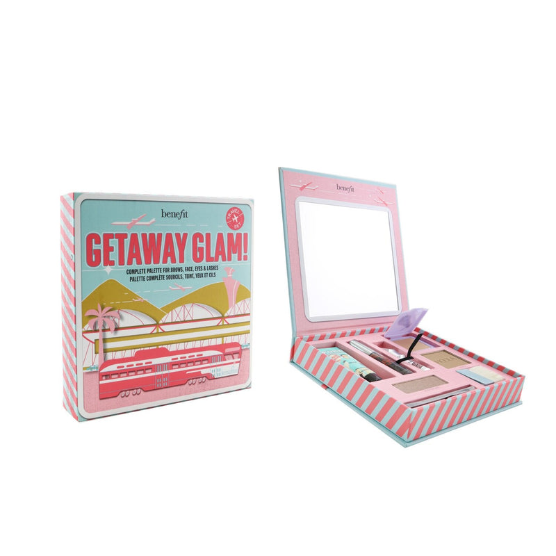 Benefit Getaway Glam Complete Palette (Primer + Bronzer + Brow Gel +Highlighter + Mascara + Eyeshadow + 2x Applicator)