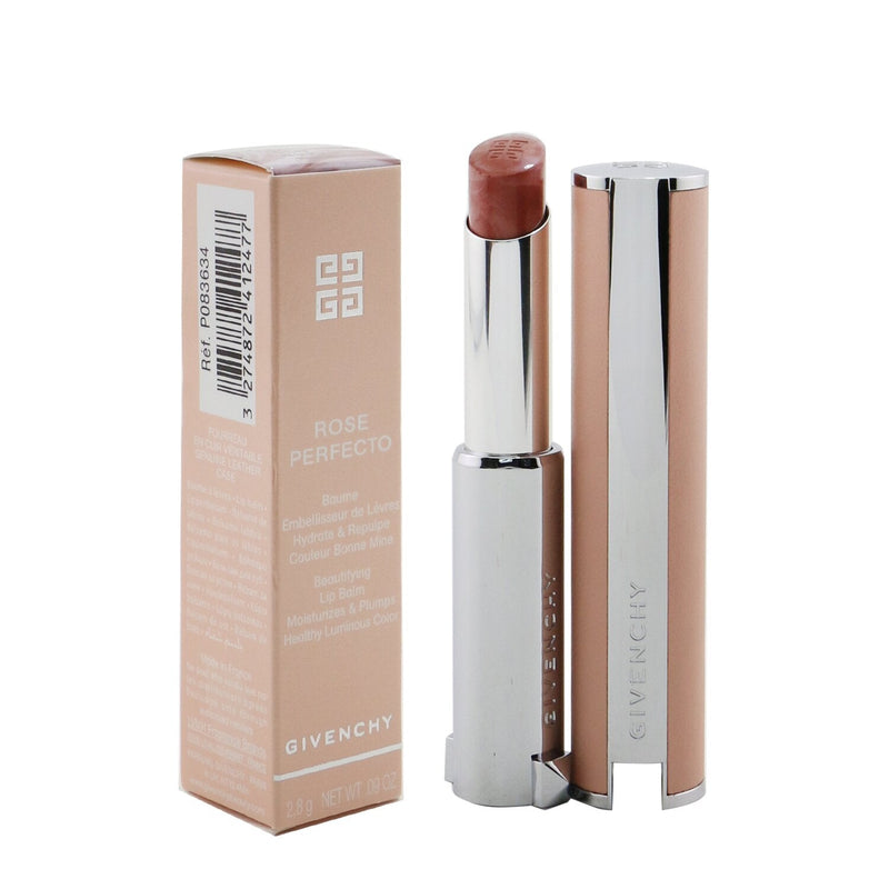 Givenchy Rose Perfecto Beautifying Lip Balm - # 110 Milky Nude (Brown-Beige)  2.8g/0.09oz