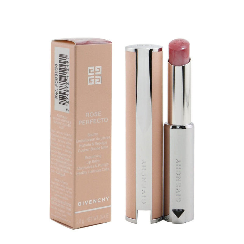 Givenchy Rose Perfecto Beautifying Lip Balm - # 201 Milky Pink (Luminous PInk)  2.8g/0.09oz