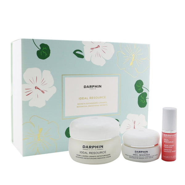 Darphin Ideal Resource Botanical Smoothing Secrets Set: Radiance Cream 50ml+ Eye Cream 15ml+ Serum 5ml 