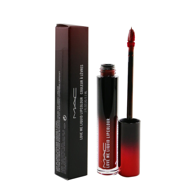 MAC Love Me Liquid Lipcolour - # 493 E For Effortless (Deep Burgundy Red) 