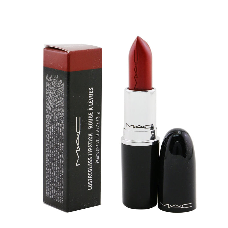 MAC Lustreglass Lipstick - # 545 Glossed And Found (Midtone Red With Red Pearl)  3g/0.1oz