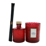 Voluspa Scalloped Edge Candle & Reed Diffuser Coffret - Goji Tarocco Orange 