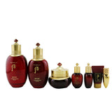 Whoo (The History Of Whoo) Jinyulhyang Essential Revitalizing Set: Balancer (150ml+20ml) + Emulsion (110ml+20ml) + Cream 30ml + Cleansing Foam 13ml + Mi Luxury Lip Rouge - # No.25 Rosy Coral  7pcs