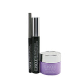 Clinique High Impact Mascara Set (1x Mascara 7ml + Cleansing Balm 15ml + Eyeliner 0.14g)  3pcs