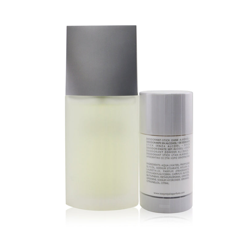 Issey Miyake L'Eau D'Issey Pour Homme Coffret: Eau De Toilette Spray 75ml/2.5oz + Deodorant Stick 75g/2.6oz  2pcs