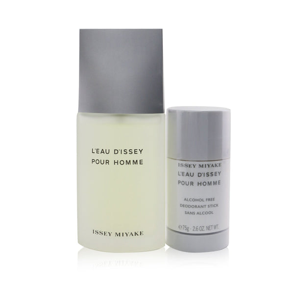 Issey Miyake L'Eau D'Issey Pour Homme Coffret: Eau De Toilette Spray 75ml/2.5oz + Deodorant Stick 75g/2.6oz  2pcs