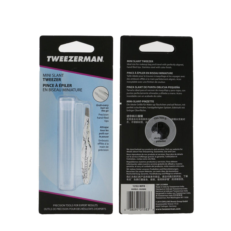 Tweezerman Mini Slant Tweezer - Marble