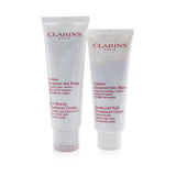 Clarins Hand & Feet Must-Haves Set: Hand & Nail Treatment Cream 100ml+ Foot Beauty Treatment Cream 125ml  2pcs