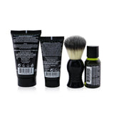 The Art Of Shaving The 4 Elements Of The Perfect Shaving 4-Pieces Kit - Unscented: Pre-Shave Oil 30ml + Shaving Cream 45ml + After-Shave Balm 30ml + Shaving Brush  4pcs