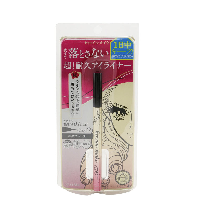 KISS ME Heroine Make Prime Liquid Eyeliner Rich Keep - # 01 Deep Black  0.4ml/0.0133oz