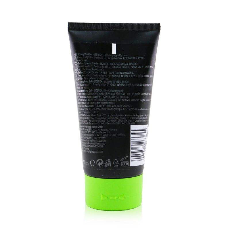 Schwarzkopf [3D] Men Strong Hold Gel  150ml/5.07oz