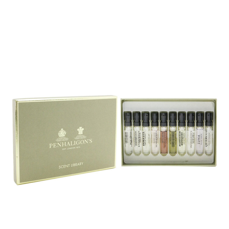 Penhaligon's Scent Library: Luna, Empressa, Endymion, Halfeti, The Favourite, The Coveted Duchess Rose, The Tragedy of Lord George, Blenheim Bouquet, Juniper Sling, Quercus  10x2ml/0.6z