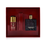 Versace Eros Flame Coffret: Eau De Parfum Spray 100ml/3.4oz + Eau De Parfum Spray 10ml/0.3oz + Deodorant Stick 75ml/2.5oz  3pcs