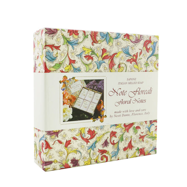 Nesti Dante Floral Notes Soap Set: (Lilac + BushRose + Tuberose + Lavender+ Waterlily + Musk)  6x 100g/3.5oz