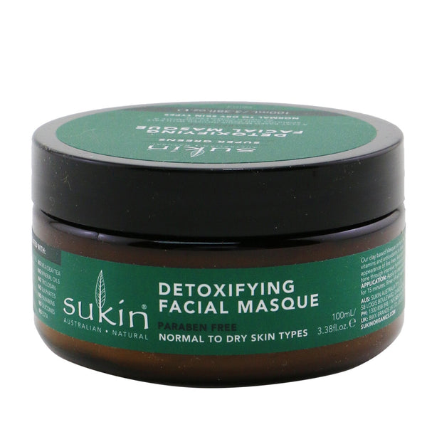 Sukin Super Greens Detoxifying Facial Masque (Normal To Dry Skin Types)  100ml/3.38oz