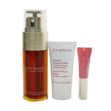 Clarins Double Serum Collection: Double Serum 50ml+ Beauty Flash Balm 15ml+ Natural Lip Perfector #01 5ml+ Bag  3pcs+1bag