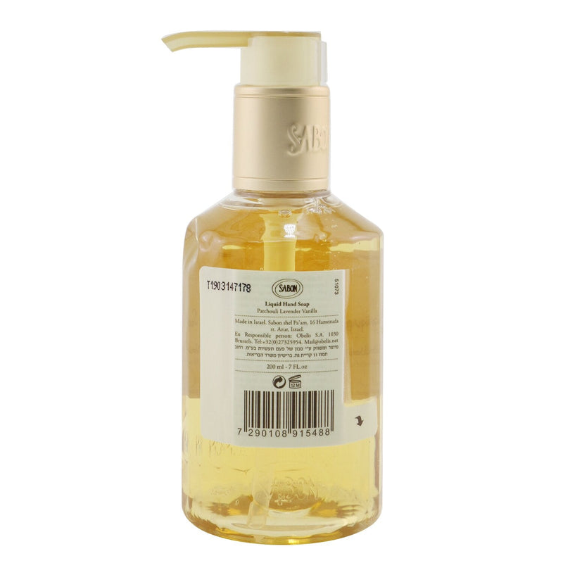 Sabon Liquid Hand Soap - Patchouli Lavender Vanilla (Box Slightly Damaged)  200ml/7oz