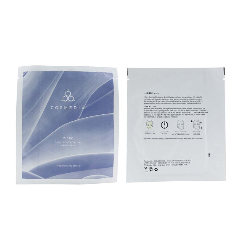 CosMedix Micro Defense Microbiome Sheet Mask (Salon Size)  10sheets