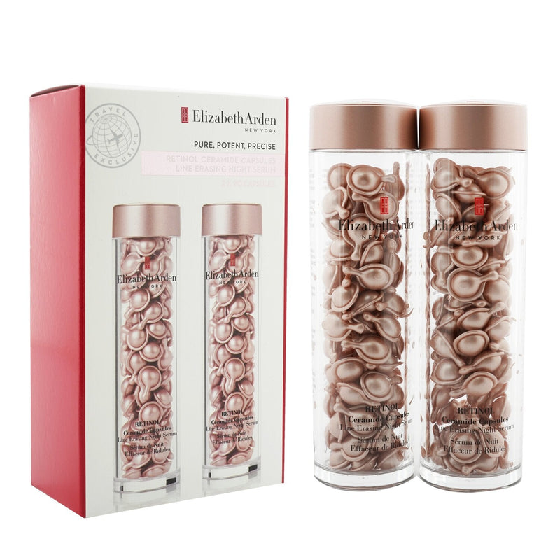 Elizabeth Arden Ceramide Retinol Capsules - Line Erasing Night Serum Duo  2x90caps