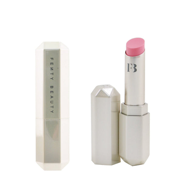 Fenty Beauty by Rihanna Slip Shine Sheer Shiny Lipstick - # 02 $uga Kiss (Bubblegum Pink) (Box Slightly Damaged)  2.8g/0.098oz