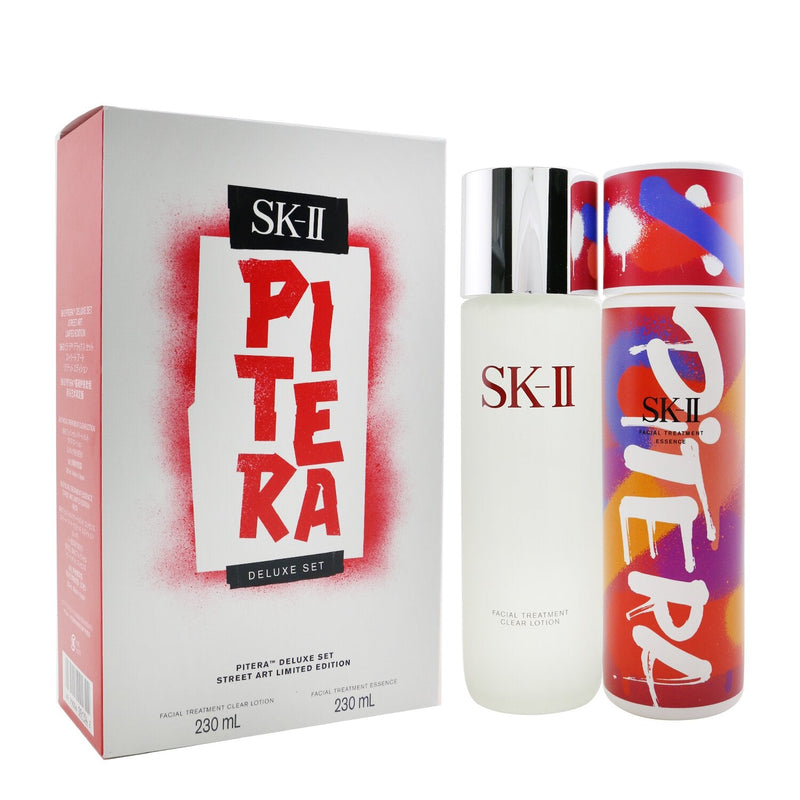 SK II Pitera Deluxe Set (Street Art Limited Edition): Facial Treatment Clear Lotion 230ml + Facial Treatment Essence (Red) 230ml  2ppcs