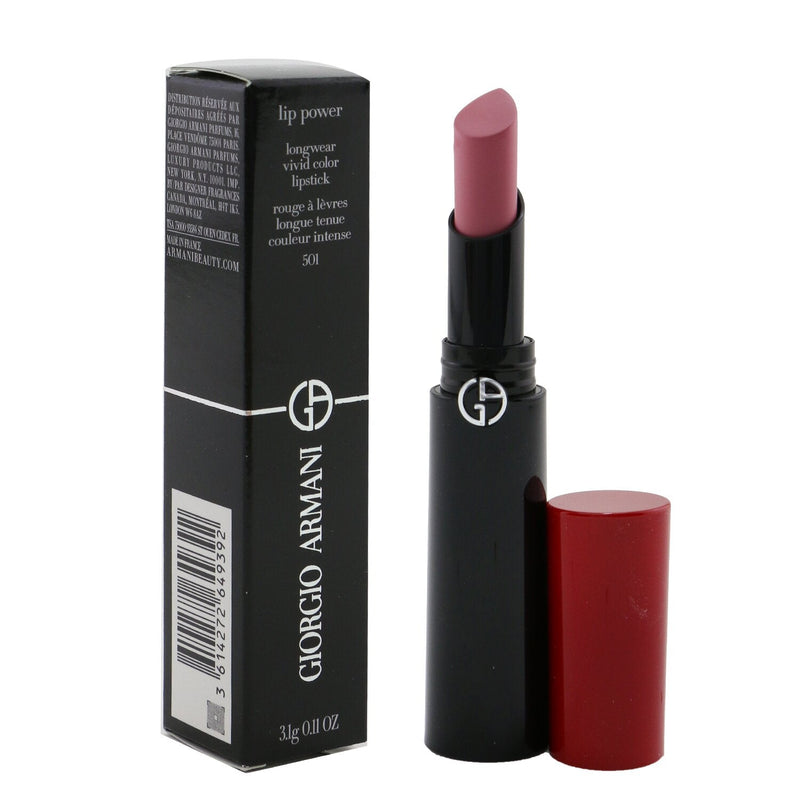 Giorgio Armani Lip Power Longwear Vivid Color Lipstick - # 501 Affectionate  3.1g/0.11oz