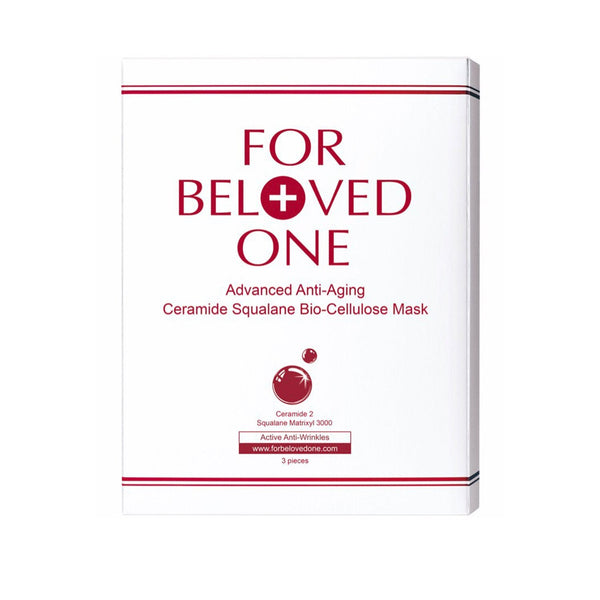 For Beloved One Advanced Anti-Aging - Ceramide Squalane Bio-Cellulose Mask  3sheets