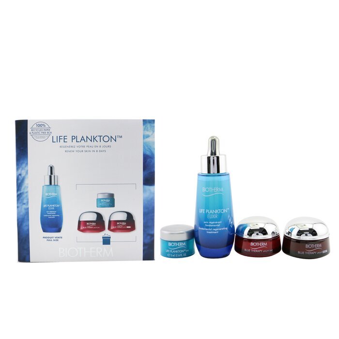 Biotherm Life Plankton Gift Set: Elixir + Blue Therapy Day Cream 15ml+ Blue Therapy Night Cream 15ml+ Lift Plankton Eye 5ml 4pcs 50ml