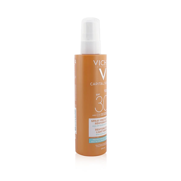 Vichy Capital Soleil Beach Protect Rehydrating Light Spray SPF 30 (Water Resistant - Face & Body)  200ml/6.7oz
