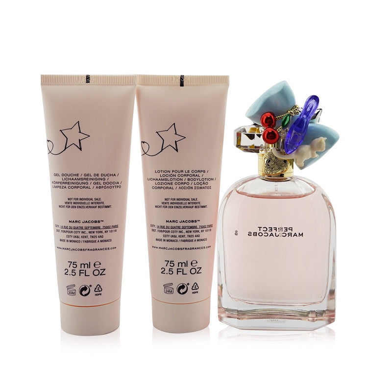 Marc Jacobs Perfect Coffret: Eau De Parfum Spray 100ml/3.3oz + Body Lotion 75ml/2.5oz + Shower Gel 75ml/2.5oz  3pcs