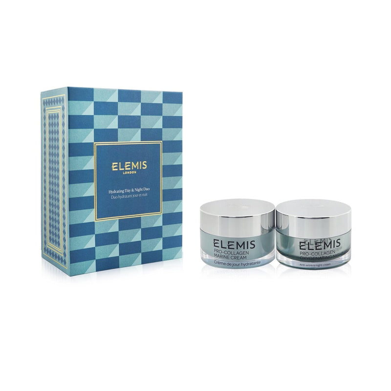 Elemis Hydrating Day & Night Duo Set: Pro-Collagen Marine Cream 50ml+ Pro-Collagen Oxygenating Night Cream 50ml  2pcs