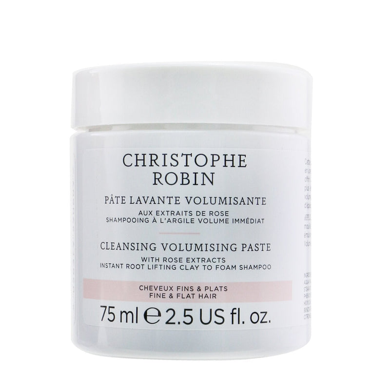 Christophe Robin Cleansing Volumising Paste with Rose Extracts (Instant Root Lifting Clay to Foam Shampoo) - Fine & Flat Hair  250ml/8.4oz
