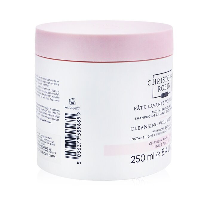 Christophe Robin Cleansing Volumising Paste with Rose Extracts (Instant Root Lifting Clay to Foam Shampoo) - Fine & Flat Hair 250ml/8.4oz