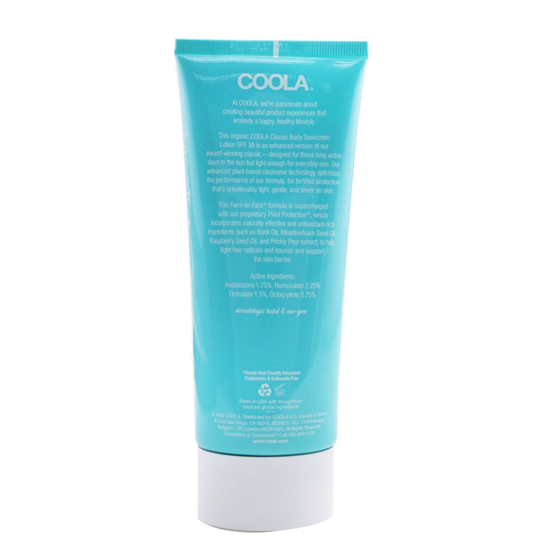 Coola Classic Body Organic Sunscreen Lotion SPF 30 - Tropical Coconut  148ml/5oz