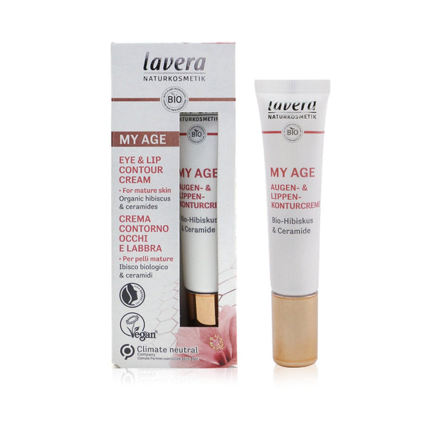 Lavera My Age Eye & Lip Contour Cream With Organic Hibiscus & Ceramides - For Mature Skin  15ml/0.5oz