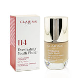 Clarins Everlasting Youth Fluid Illuminating & Firming Foundation SPF 15 - # 114 Cappuccino (Box Slightly Damaged)  30ml/1oz