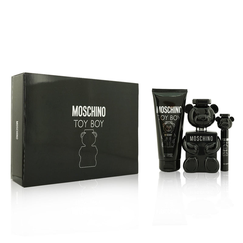 Moschino Toy Boy Coffret: Eau De Parfum Spray 100ml/3.4oz + Perfumed Body Gel 200ml/6.7oz + Eau De Parfum Spray 10ml/0.3oz  3pcs