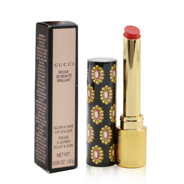 Gucci Rouge De Beaute Brillant Glow & Care Lip Colour - # 514 Virginia Scarlett  1.8g/0.06oz