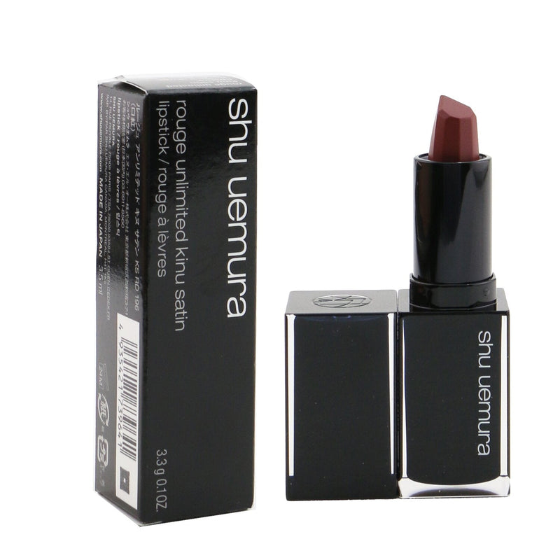 Shu Uemura Rouge Unlimited Kinu Satin Lipstick - # KS RD 196  3.3g/0.1oz