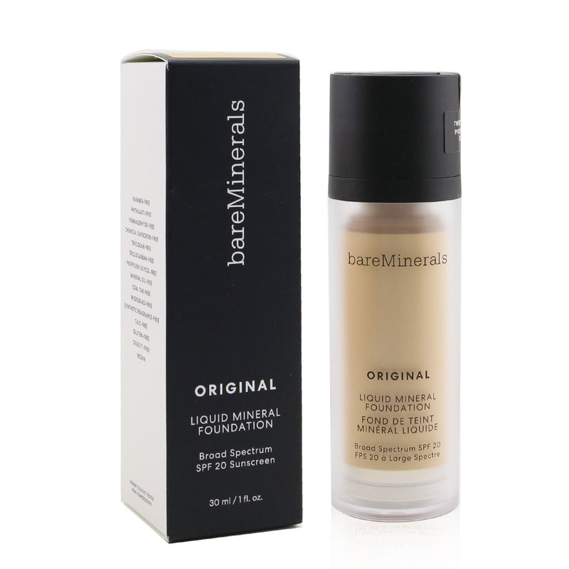 BareMinerals Original Liquid Mineral Foundation SPF 20 - # 09 Light Beige (For Light Cool Skin With A Pink Hue) (Exp. Date 06/2022)  30ml/1oz