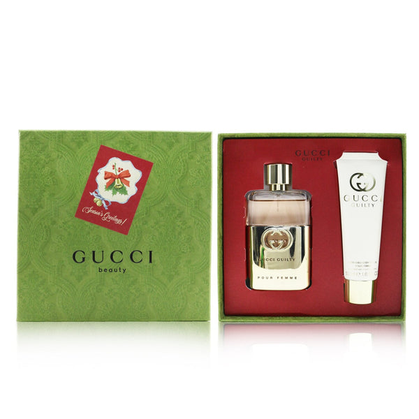 Gucci Guilty Coffret: Eau De Parfum 50ml/1.6oz + Perfumed Body Lotion 50ml/1.6oz  2pcs