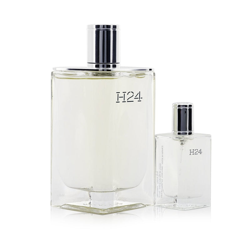 Hermes H24 Coffret: Eau De Toilette Spray 100ml/3.3oz + Eau De Toilette Spray 12.5ml/0.42oz  2pcs