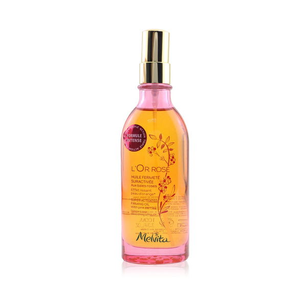 Melvita L'Or Rose Super-Activated Firming Oil With Pink Berries - For Dimpled Skin (Smoothing Effect)  100ml/3.3oz