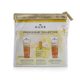 Nuxe Prodigious Collection: Huile Prodigieuse Multi-Purpose Dry Oil 100ml + Prodigieux Precious  Scented  Shower Oil 100ml + Prodigieux Beautifying Scented Body Lotion 100ml  3pcs