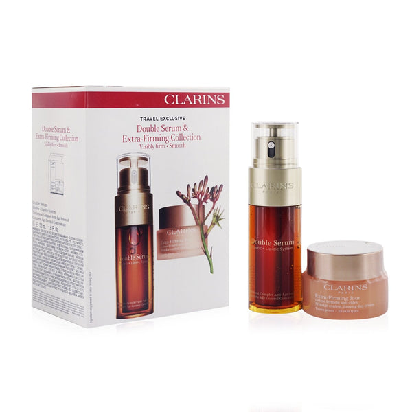 Clarins Double Serum & Extra-Firming Collection: Double Serum 50ml+ Extra-Firming Day Cream 50ml  2pcs