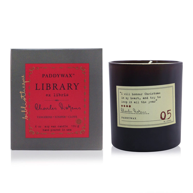 Paddywax Library Candle - Charles Dickens  170g/6oz