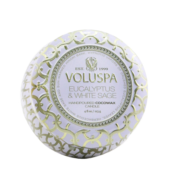 Voluspa Mini Tin Candle - Eucalyptus & White Sage  113g/4oz