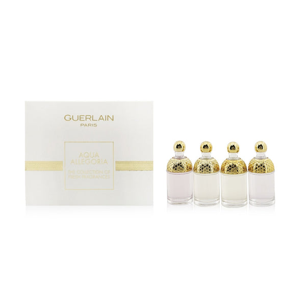 Guerlain Aqua Allegoria Coffret: Flora Cherrysia + Mandarine Basilic + Bergamote Calabria + Granada Salvia  4x7.5ml/0.25oz