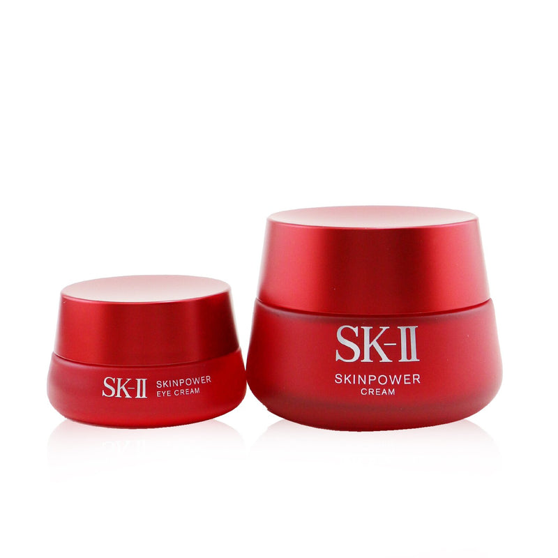 SK II Skinpower Series Set: Skinpower Cream 80g + Skinpower Eye Cream 15g  2pcs